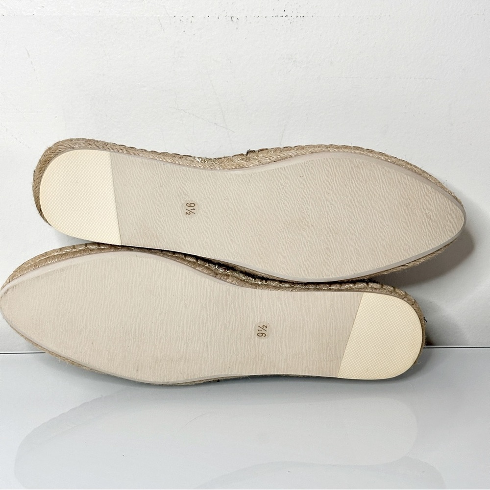 Kelsi Dagger Juniper Slip On Espadrilles Floral Printed Leather 9.5 Black - Picture 6 of 7